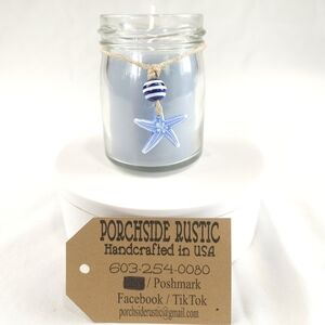 NEW Ocean Waves Scented Candle in an Embellished Jar